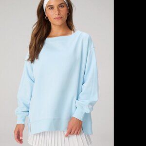 Fabletics Cozy Fleece Oversized Sweatshirt Iced Out Color